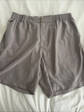 BURLEBO Men's Athletic Shorts - Light Gray